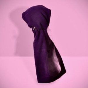Purple Eggplant Versatile Fleece Hood for keeping da dreads dry mon!